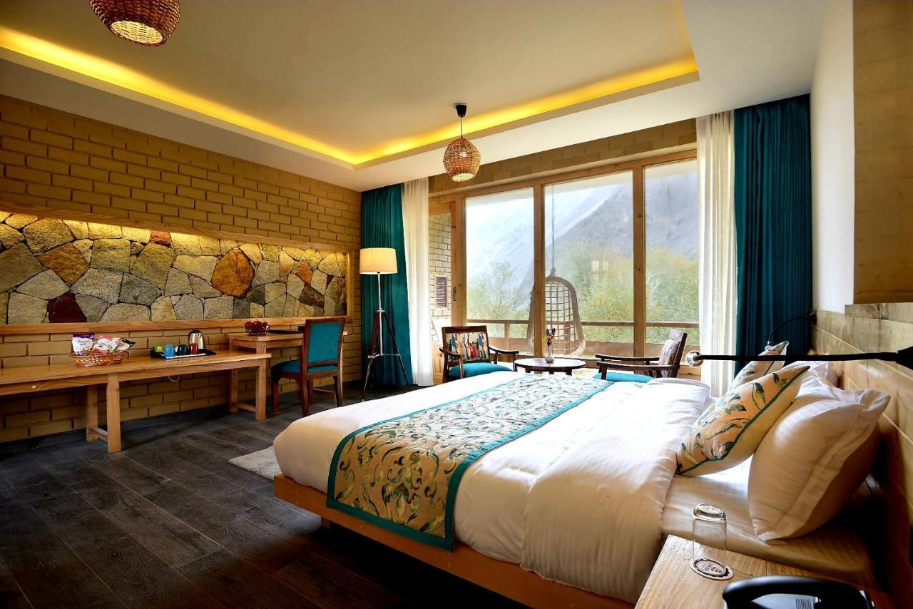 Stone Hedge Hotel Nubra Buitenkant foto