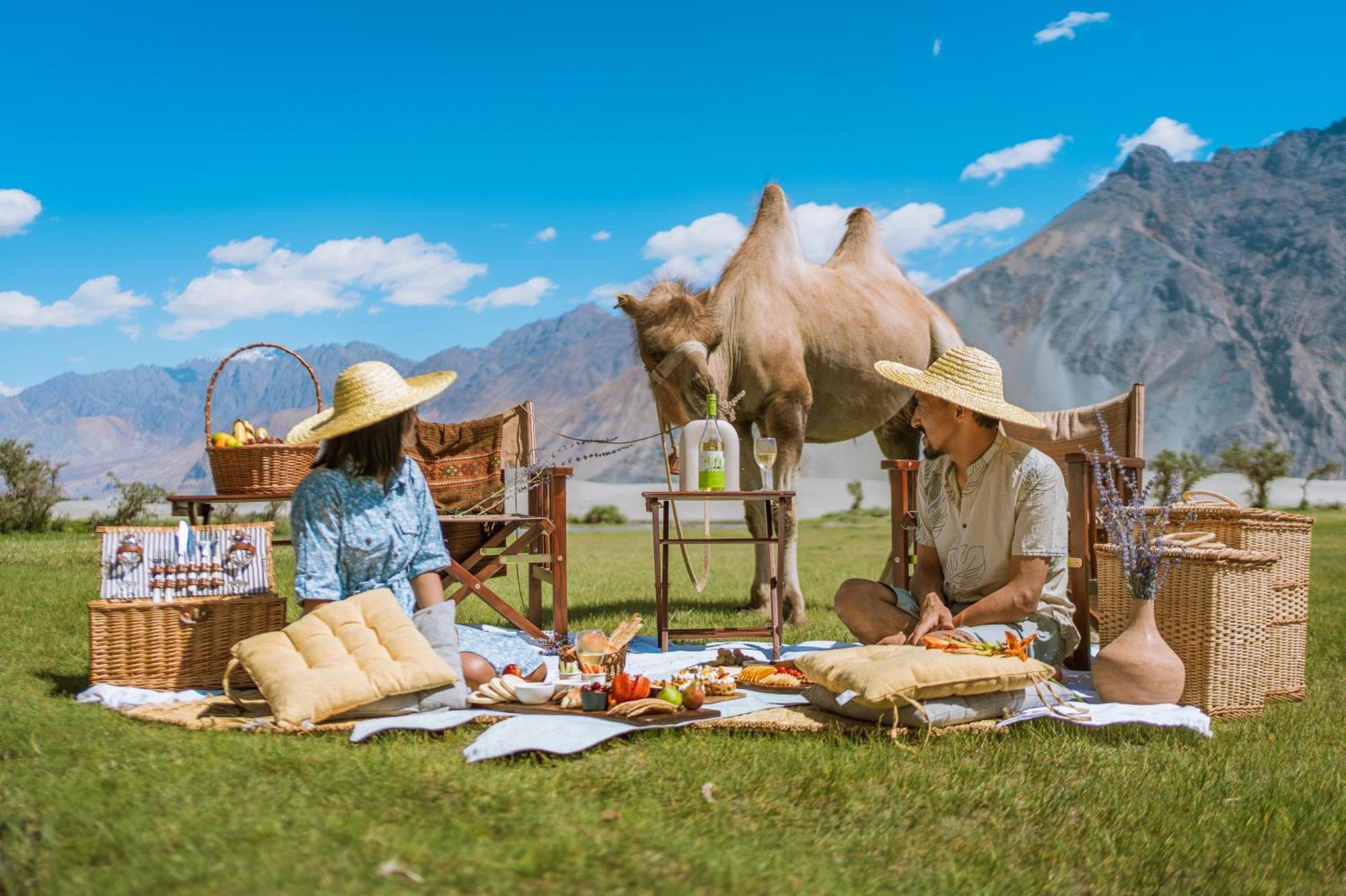 Stone Hedge Hotel Nubra Buitenkant foto